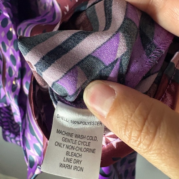 House of Harlow 1960 mixed prints Long Sleeve Crop Blouse - Picture 4 of 7